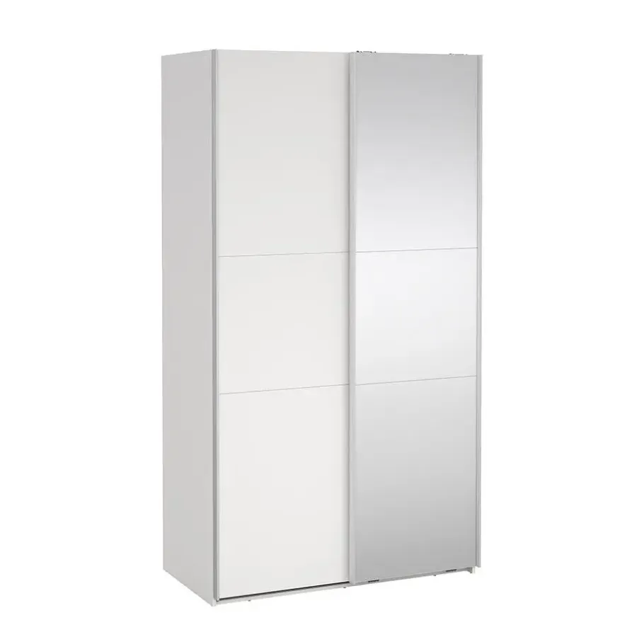 Hioshop Como schuifdeurkast 2 deuren 120x220cm wit