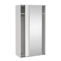 Hioshop Como schuifdeurkast 2 deuren 120x220cm wit