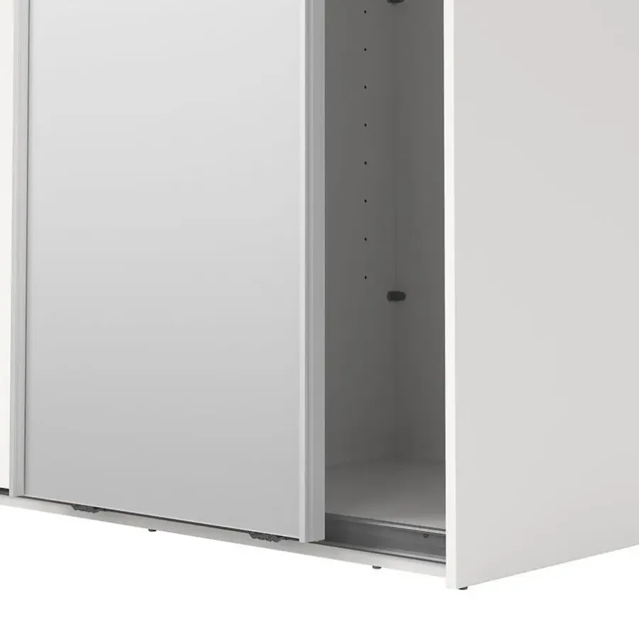 Hioshop Como schuifdeurkast 2 deuren 120x220cm wit