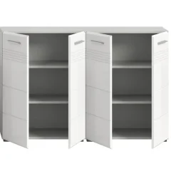 Badmeubelsets-Merkloos Hioshop Copa badkamer C7 wit hoogglans- lichtgrijs