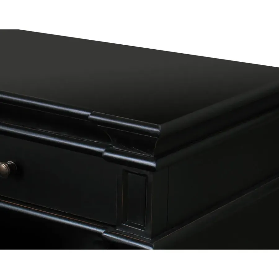 Dressoirs-Hioshop Dressoir Mozart zwart antiek sideboard