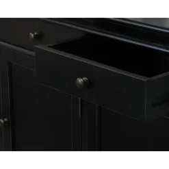Dressoirs-Hioshop Dressoir Mozart zwart antiek sideboard
