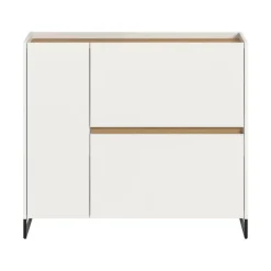 Merkloos Hioshop Drive schoenenkast 1 deur- 2 vouwdeuren wit
