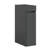 Hoge Kasten-Merkloos Hioshop Free badkamerkast 1 lade- 3 planken antraciet
