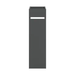 Hoge Kasten-Merkloos Hioshop Free badkamerkast 1 lade- 3 planken antraciet