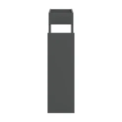 Hoge Kasten-Merkloos Hioshop Free badkamerkast 1 lade- 3 planken antraciet