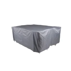 Tuinmeubelbeschermers-Merkloos Hioshop Furnco hoes voor tuinmeubelen 130 x 210 x 160 cm grijs