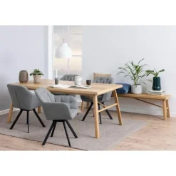 Eetkamerbanken-Hioshop Galdor bank Visgraat eiken decor