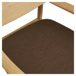 Merkloos Hioshop Gina fauteuil eik- bruin