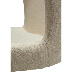 Bureaustoelen|Bureaustoelen-Merkloos Hioshop Glam Dan-Form kantoorstoel bouclé offwhite
