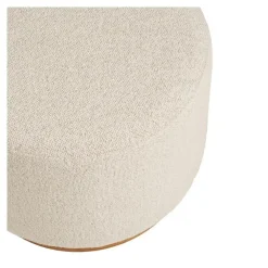 Merkloos Hioshop Gry poef Ø50cm zandkleurig