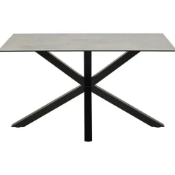 Rechthoekige Eettafels|Industriële Eettafels-Hioshop Heaven eetkamertafel 80x135cm grijs
