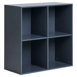Wandkasten-Hioshop Horne Wandplank 69x30x69cm donkergrijs
