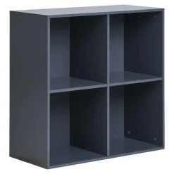 Wandkasten-Hioshop Horne Wandplank 69x30x69cm donkergrijs