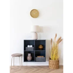Wandkasten-Hioshop Horne Wandplank 69x30x69cm donkergrijs
