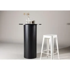 Hioshop Härön bartafel Ø70 cm zwart