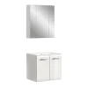 Badmeubelsets-Merkloos Hioshop Ice badkamer I63 wit hoogglans- wit