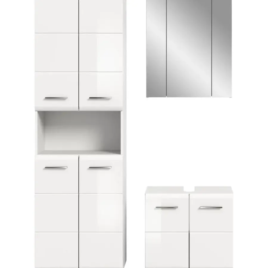 Merkloos Hioshop Ice badkamer I65 wit hoogglans- wit