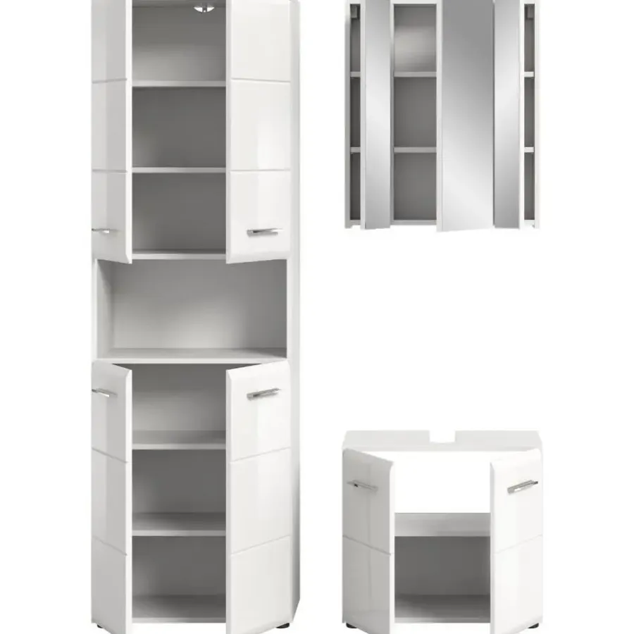 Merkloos Hioshop Ice badkamer I65 wit hoogglans- wit
