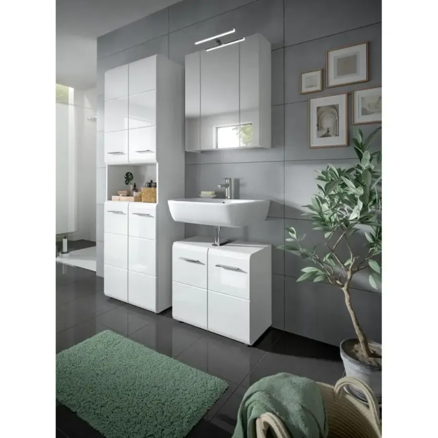 Merkloos Hioshop Ice badkamer I65 wit hoogglans- wit