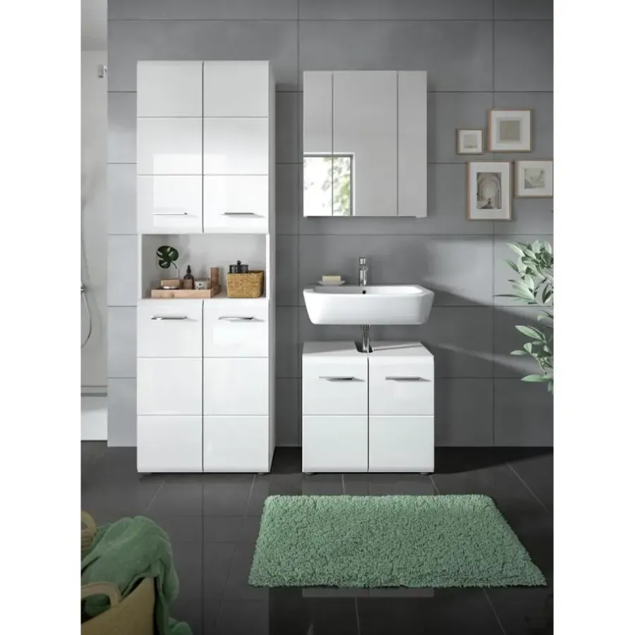 Merkloos Hioshop Ice badkamer I65 wit hoogglans- wit