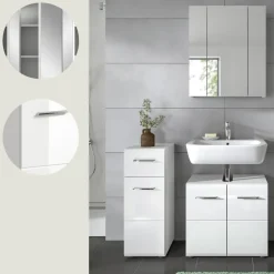 Merkloos Hioshop Ice badkamer I76 wit hoogglans- wit