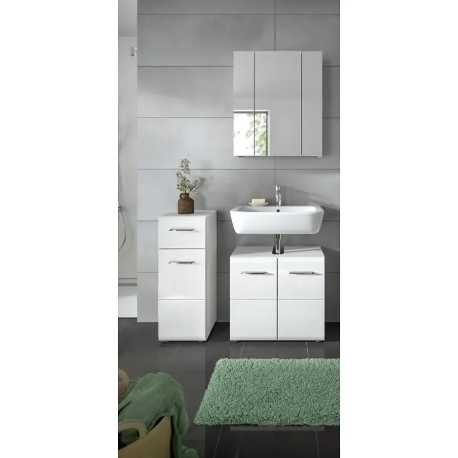 Merkloos Hioshop Ice badkamer I76 wit hoogglans- wit