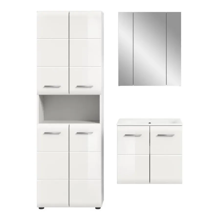 Merkloos Hioshop Ice badkamer I61 wit hoogglans- wit