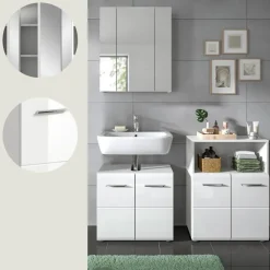 Merkloos Hioshop Ice badkamer I66 wit hoogglans- wit