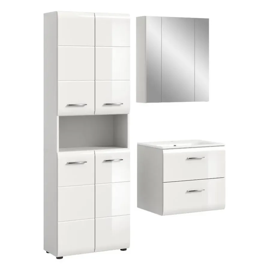 Merkloos Hioshop Ice badkamer I55 wit hoogglans- wit