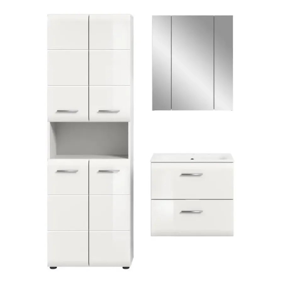 Merkloos Hioshop Ice badkamer I55 wit hoogglans- wit