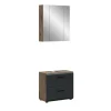 Merkloos Hioshop Ice badkamer I9 zwart mat- eiken decor