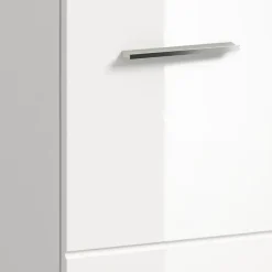 Wastafelkasten-Merkloos Hioshop Ice wastafel 2 deuren wit hoogglans- wit