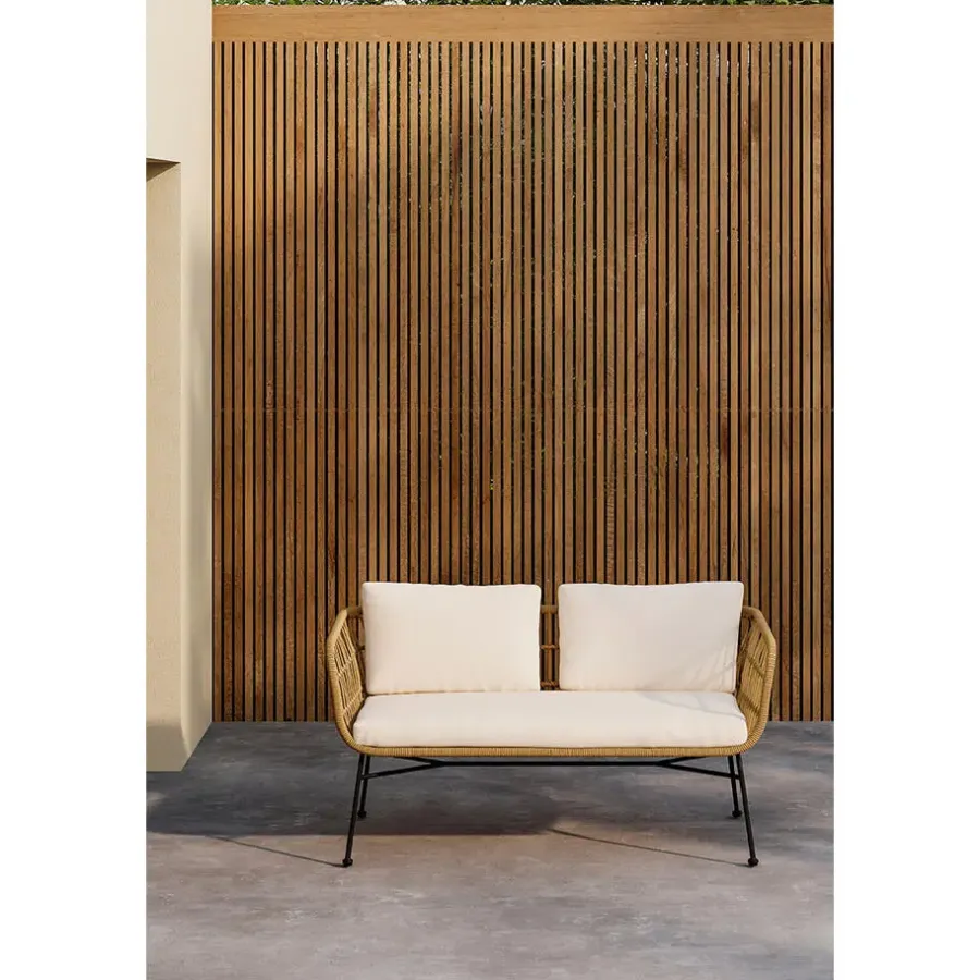 Loungebanken-Hioshop Isola tuinbank 3-persoons natuur