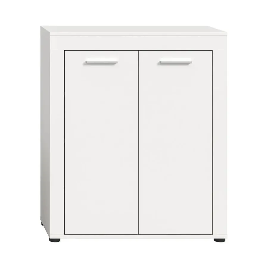Hioshop Jam schoenenkast 2 deuren wit