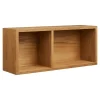 Wandplanken-Merkloos Hioshop Kria wandplank 2 planken eikenfineer