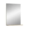 Spiegels-Merkloos Hioshop Lambada spiegel bad 1 deur- 1 plank wit hoogglans- eiken decor