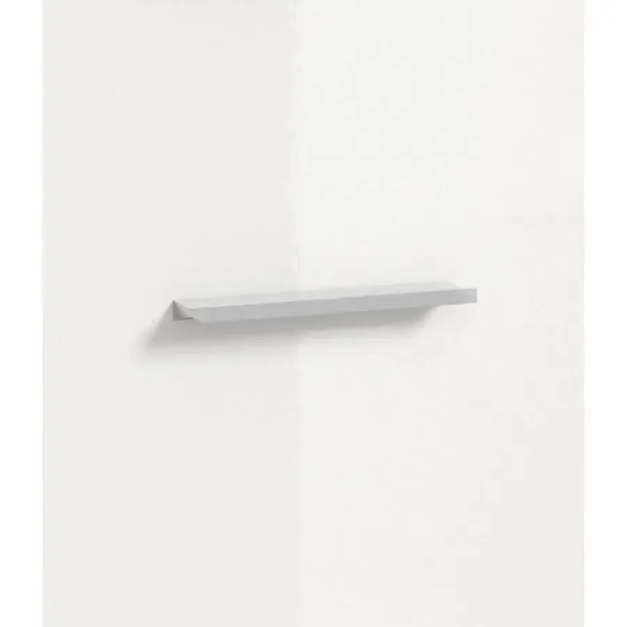Merkloos Hioshop Lambada wastafel 2 deuren wit hoogglans- eiken decor