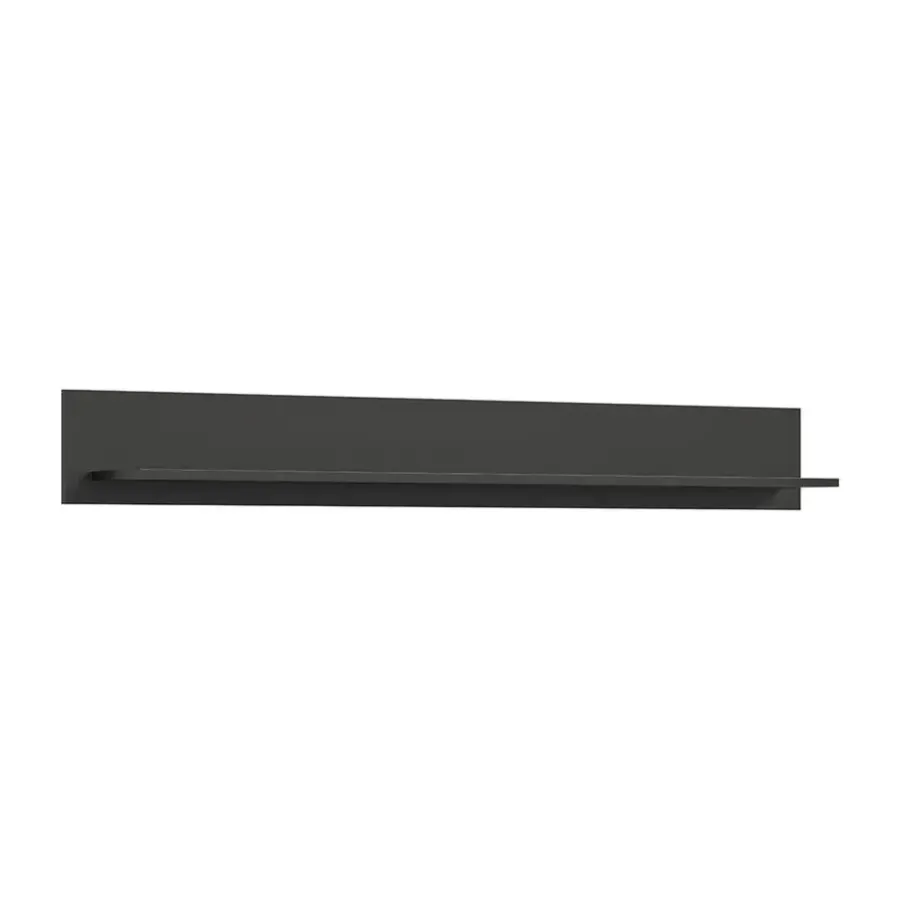 Hioshop Linea wandkast wandplank 1 plank mat grijs