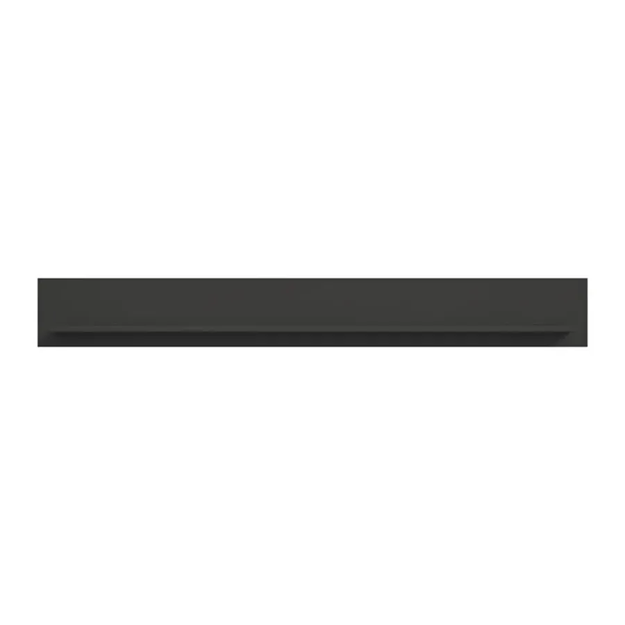 Hioshop Linea wandkast wandplank 1 plank mat grijs