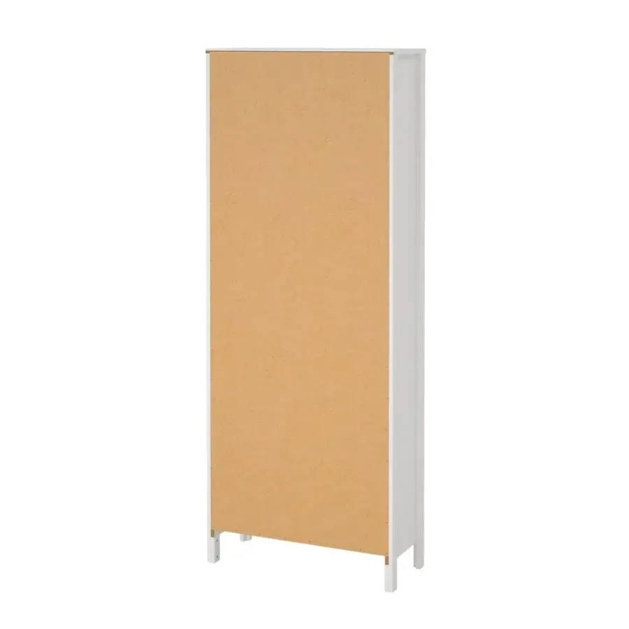 Buffetkasten-Hioshop Madrid vitrinekast 2 glazen deuren 3 laden wit