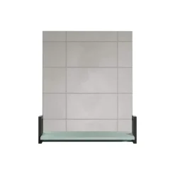 Spiegelkasten-Hioshop Matix spiegel bad met plank blauw- grijs