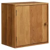Wandkasten-Merkloos Hioshop Mina wandkast 1 deur eiken