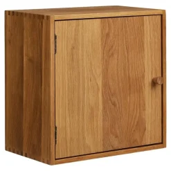 Wandkasten-Merkloos Hioshop Mina wandkast 1 deur eiken