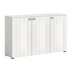 Dressoirs-Hioshop Monte dressoir 3 deuren wit hoogglans