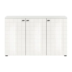 Dressoirs-Hioshop Monte dressoir 3 deuren wit hoogglans
