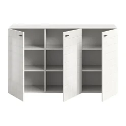 Dressoirs-Hioshop Monte dressoir 3 deuren wit hoogglans