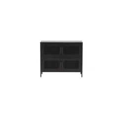 Hioshop Nett dressoir 4 deuren zwart
