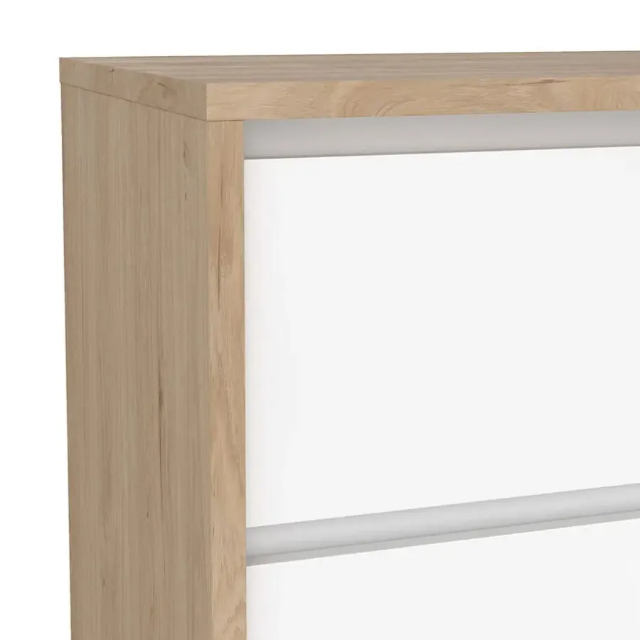 Ladekasten|Ladekasten-Hioshop Next ladekast 3 lades hoogglans wit