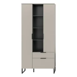 Dressoirs-Merkloos Hioshop Noida dressoir 2 deuren- 1 vouwdeur- 1 lade- 4 planken kasjmier decor
